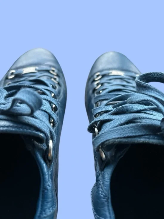 Balenciaga Arena High Top Sneakers Bleu Profond Size 44 (US 11) Full Set - Picture 7 of 12